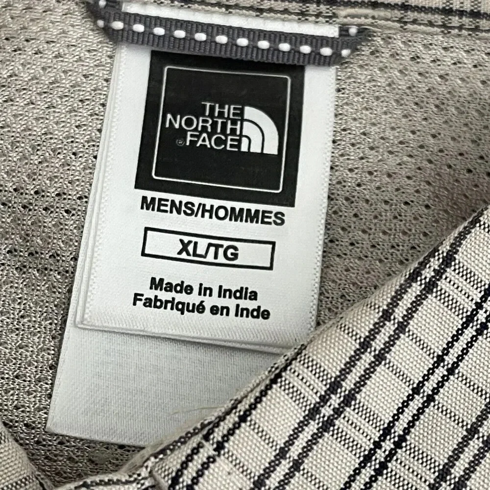The North Face Roll‎ Sleeve Plaid Hiking Shirt size XL Outdoor